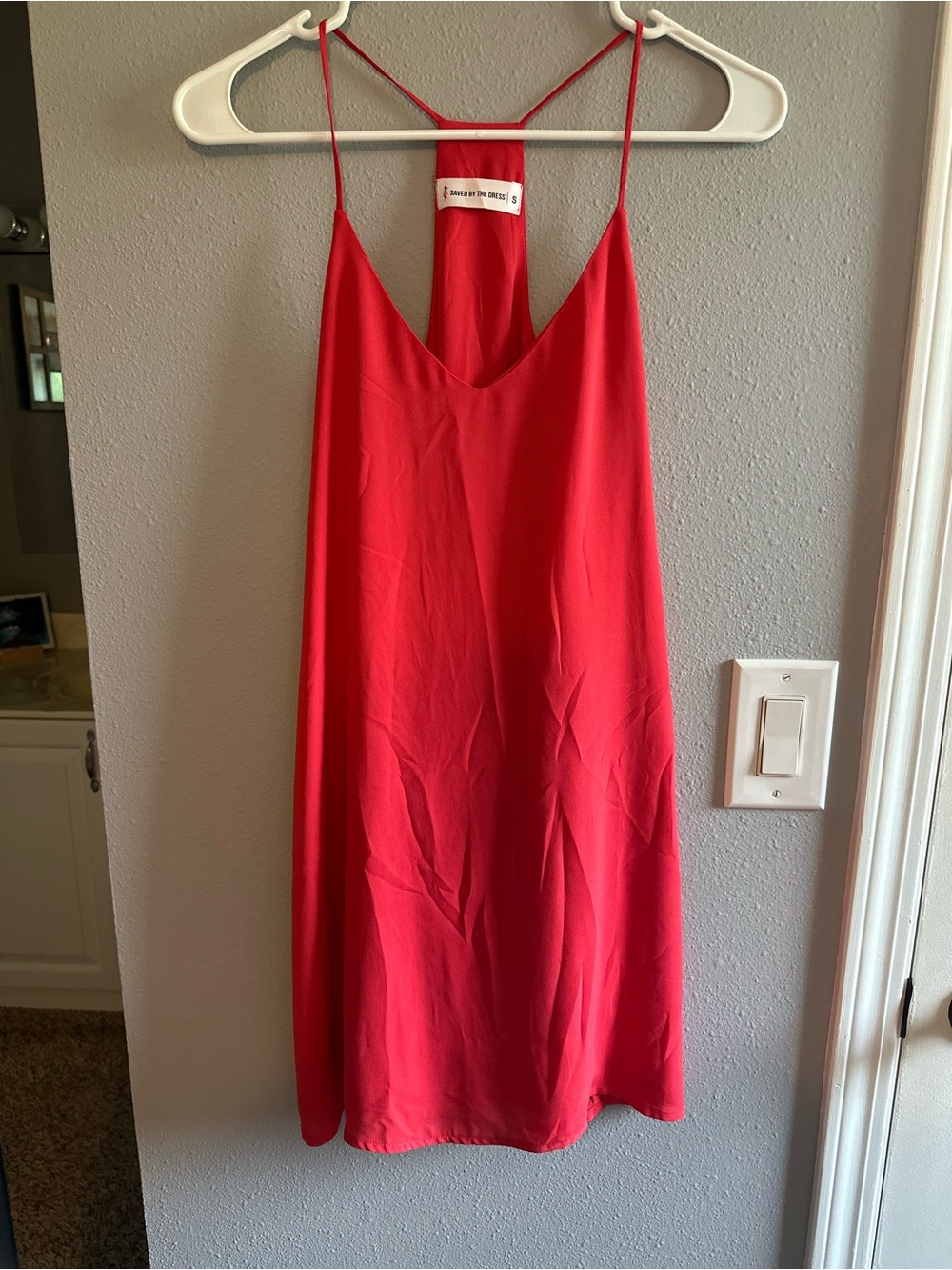 Red Spaghetti Strap Dress